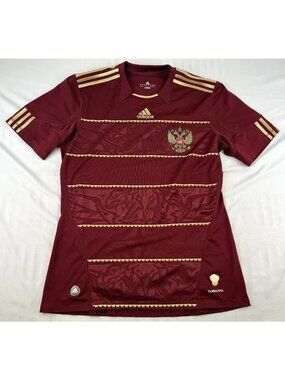 Adidas Russia 2010 Home Jersey Maroon Gold M